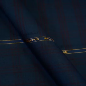 Fabric - Bellini Peacock Blue Checks